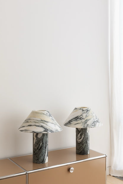 Arabescato Pillar Stone Light