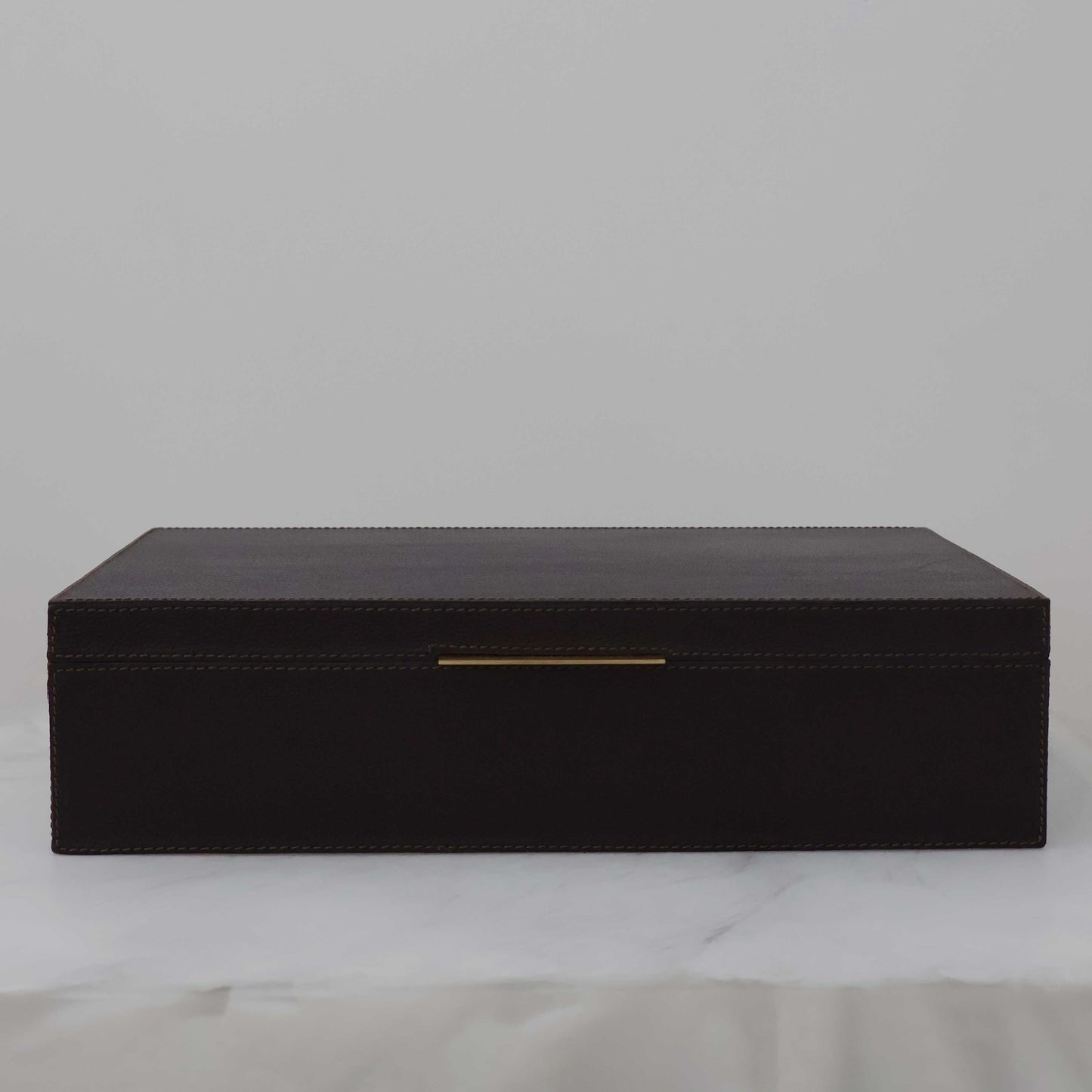 Ralston Boxes in Aubergine Full-Grain Leather