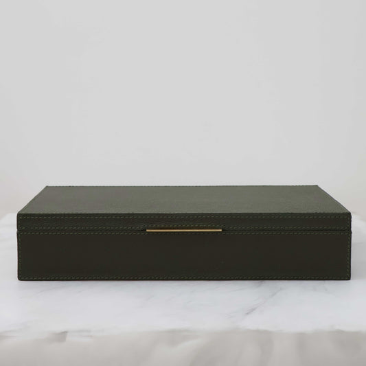Ralston Boxes in Forest Full-Grain Leather