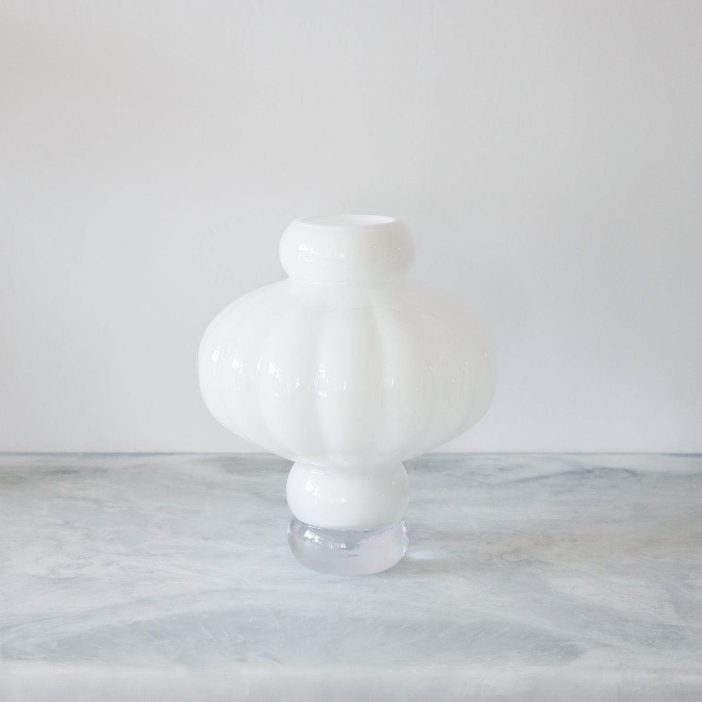 Opal White Medium Balloon Vase