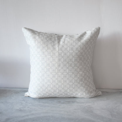 San Michele Pillow in Gray & Oyster - 22"