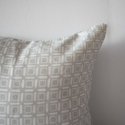 San Michele Pillow in Gray & Oyster - 22"