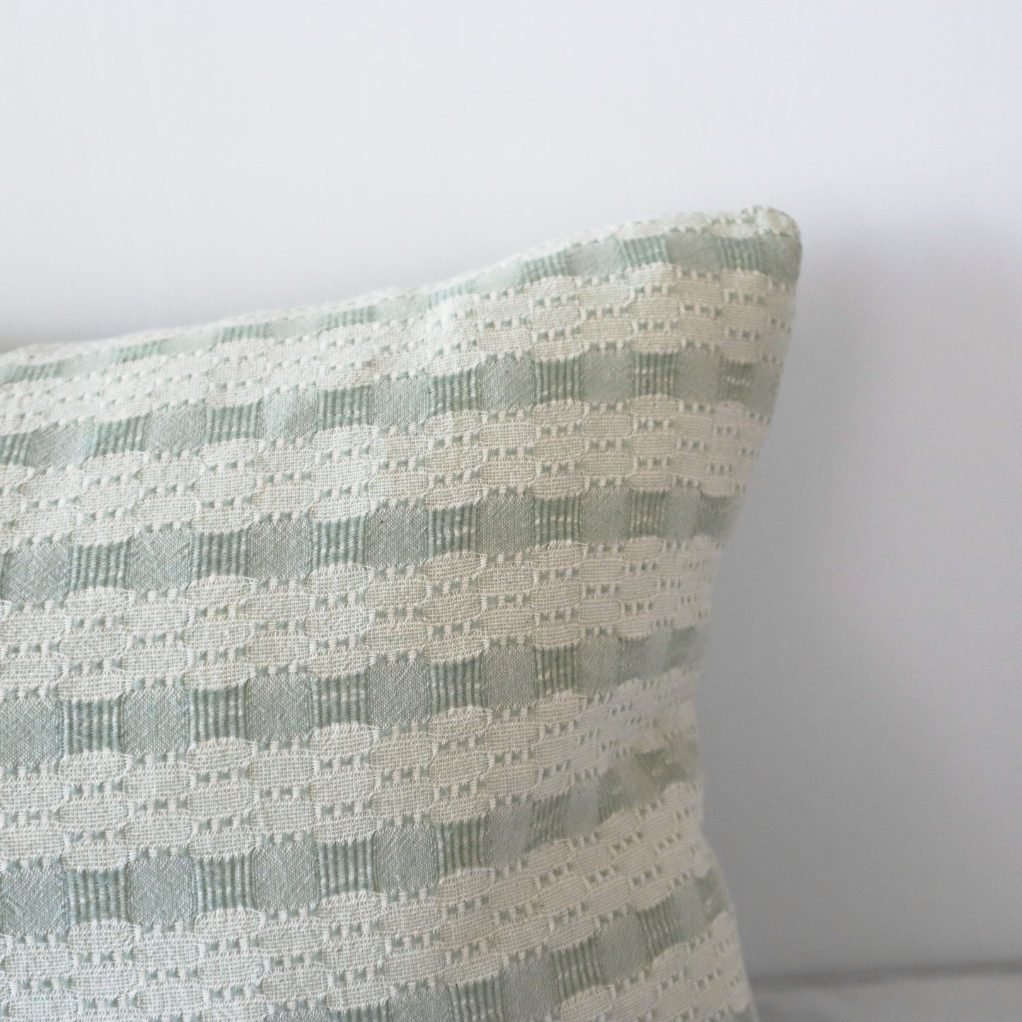 Seafoam Lacey Pillow - 15"x20"