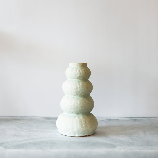 Seafoam Quad Curve Stack Vase