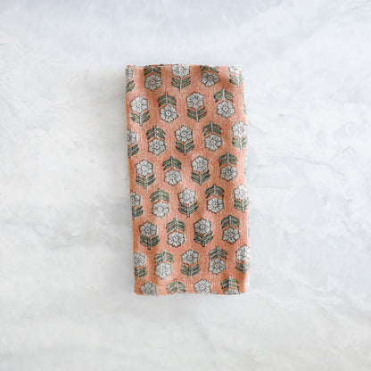 Tulsi Napkins in Coral