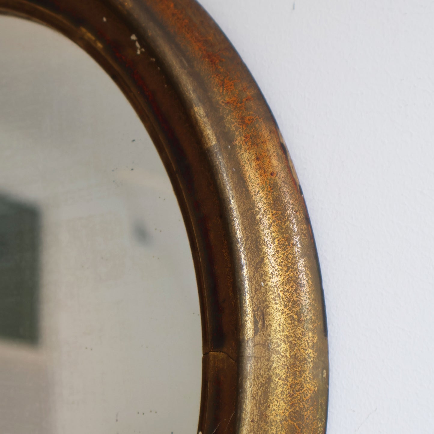 Antique Guilded Small Mirror