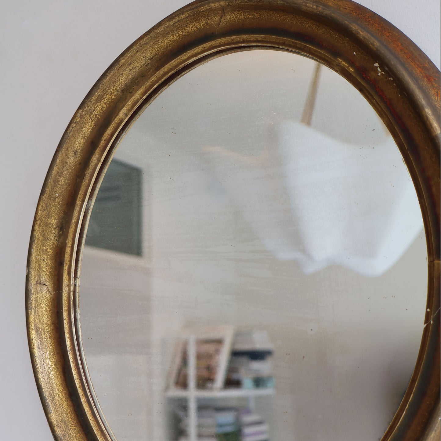 Antique Guilded Small Mirror