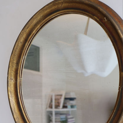 Antique Guilded Small Mirror