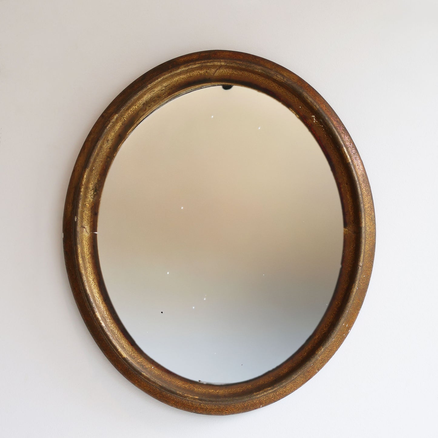 Antique Guilded Small Mirror