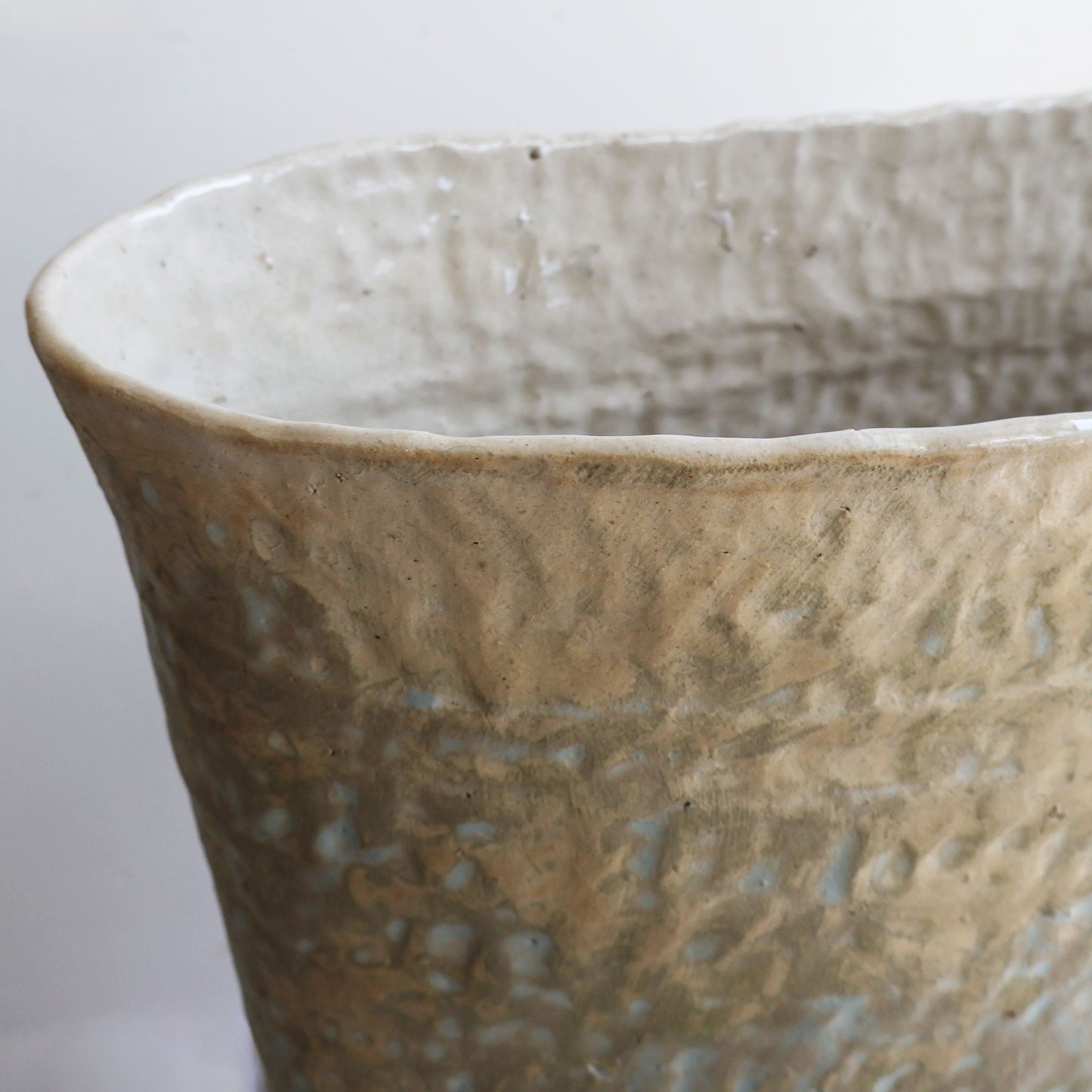 Large Oval Ceramic Vase by Ariane Leiter