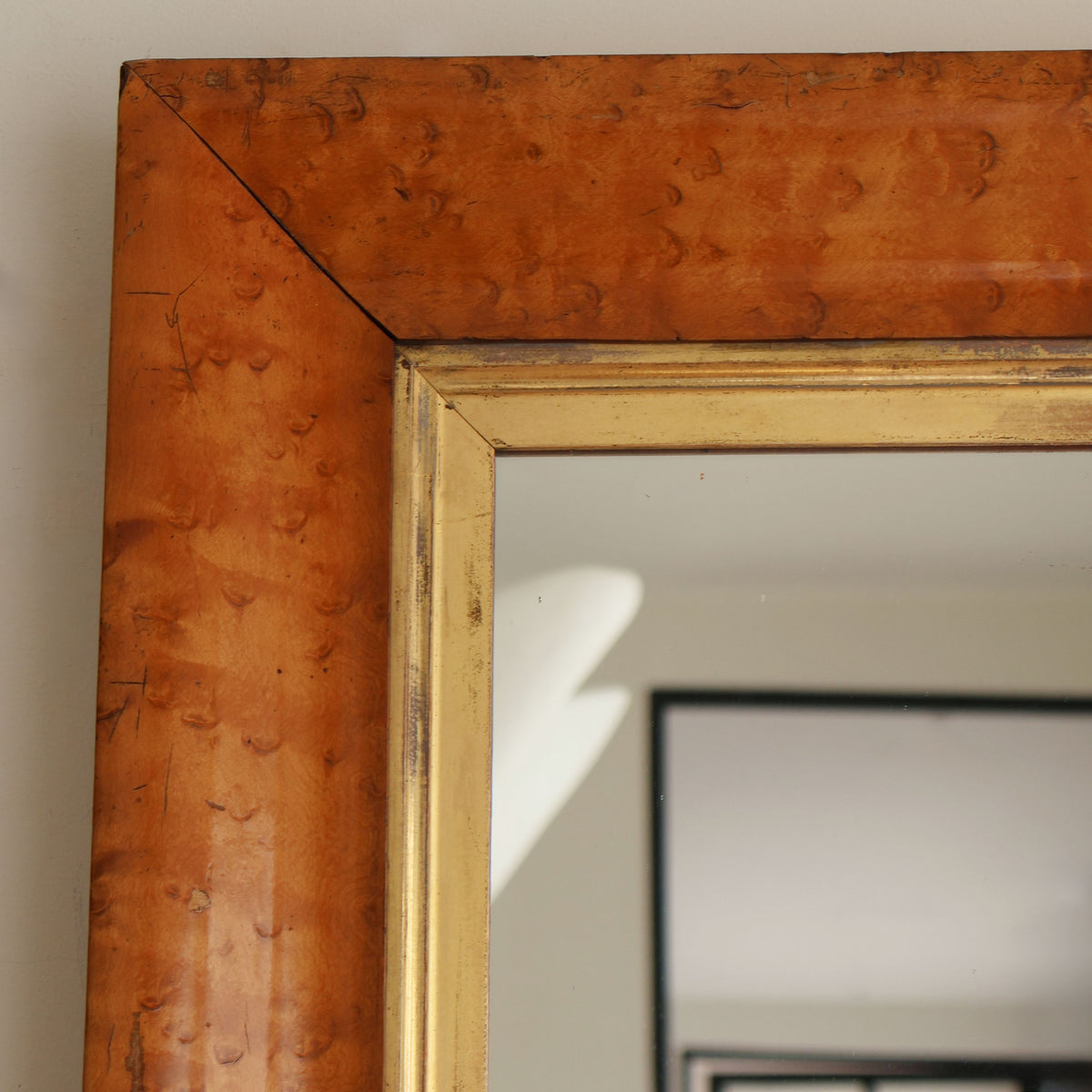 Vintage Maple Mirror