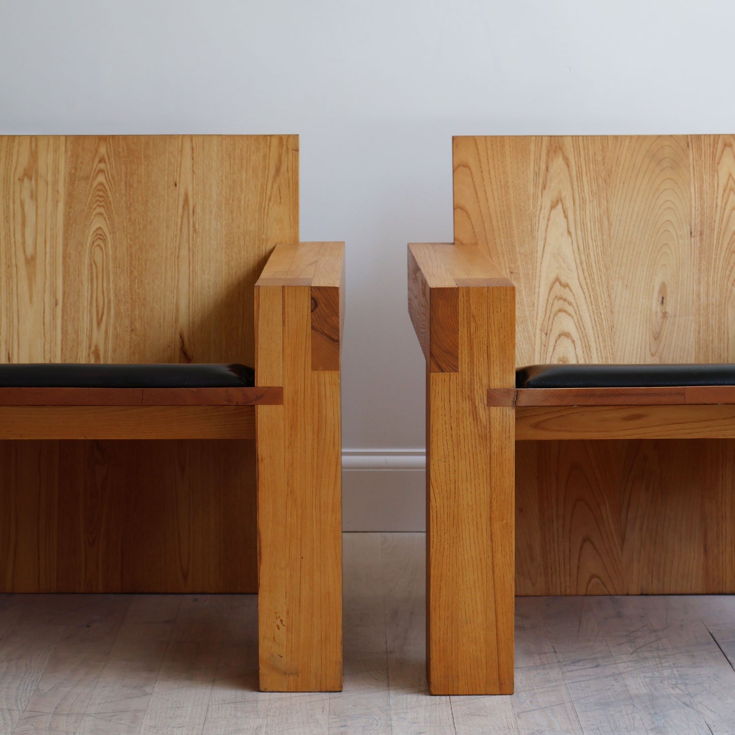 Pair of Vintage Elmwood Chairs