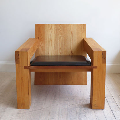 Pair of Vintage Elmwood Chairs