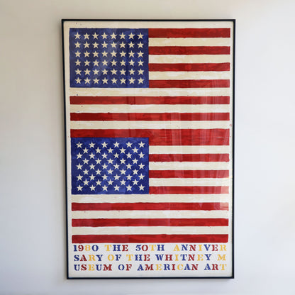 Original Jasper Johns Two Flags Lithograph