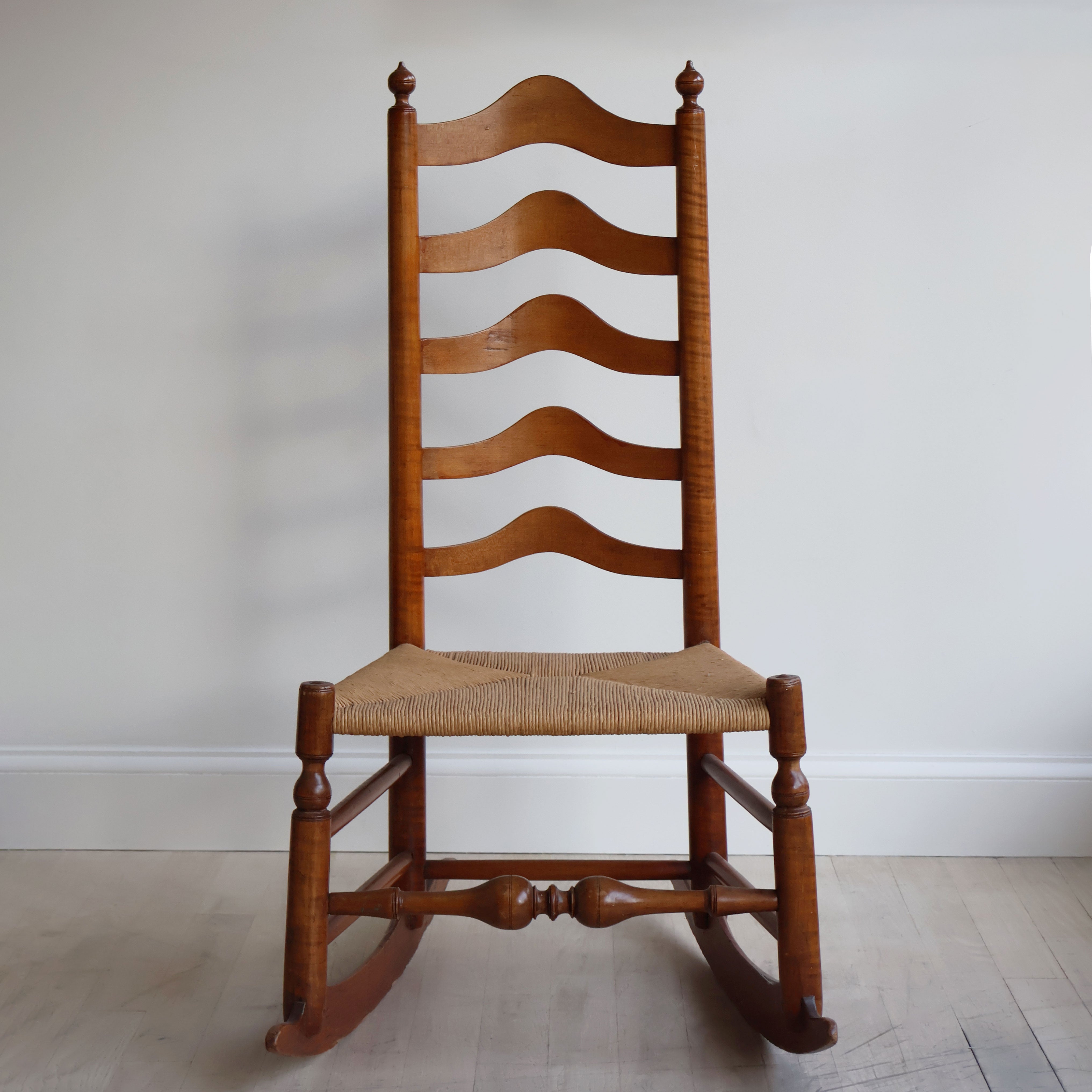Ladder Back Antique Rocker – Anyon Design and Atelier