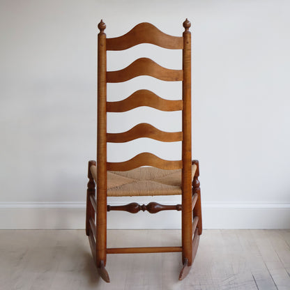 Ladder Back Antique Rocker