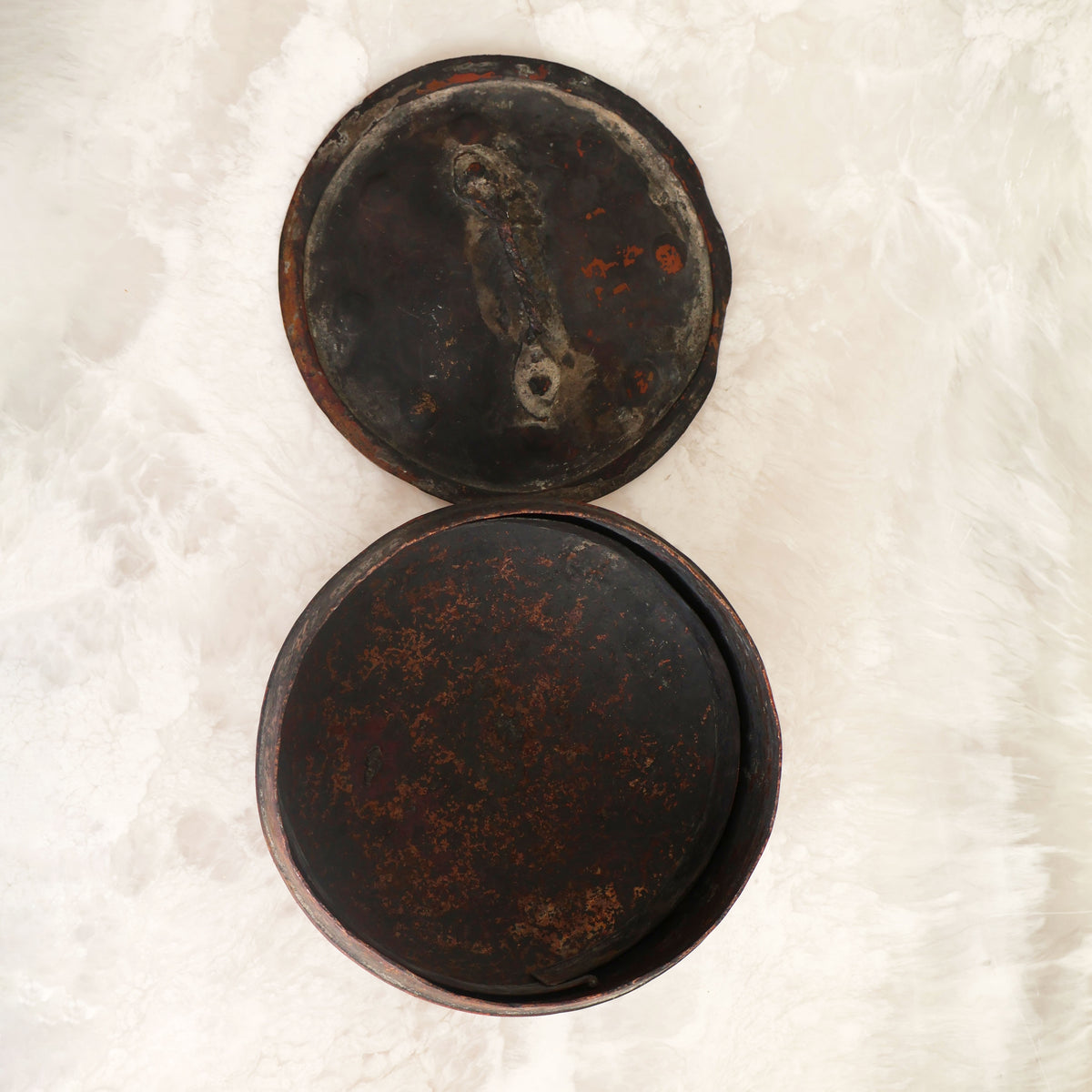 Greek Lidded Copper Cooking Pot