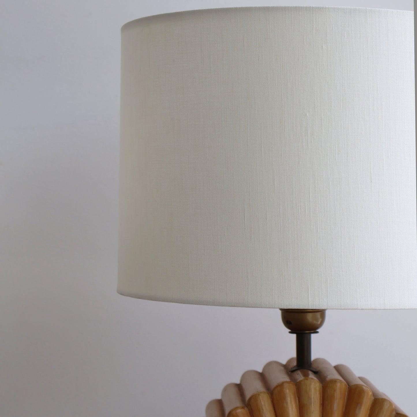 Pair of Sculptural Wood Table Lamps