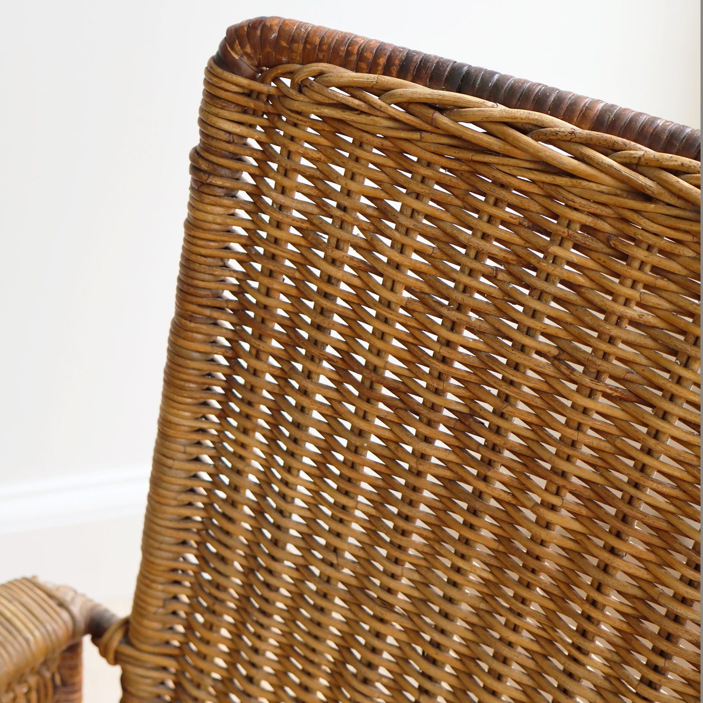 Van Keppel-Green Rattan and Iron Patio Chair