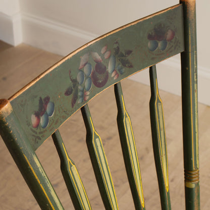 Set of 4 Handpainted Windsor Chairs