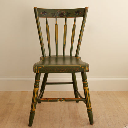 Set of 4 Handpainted Windsor Chairs