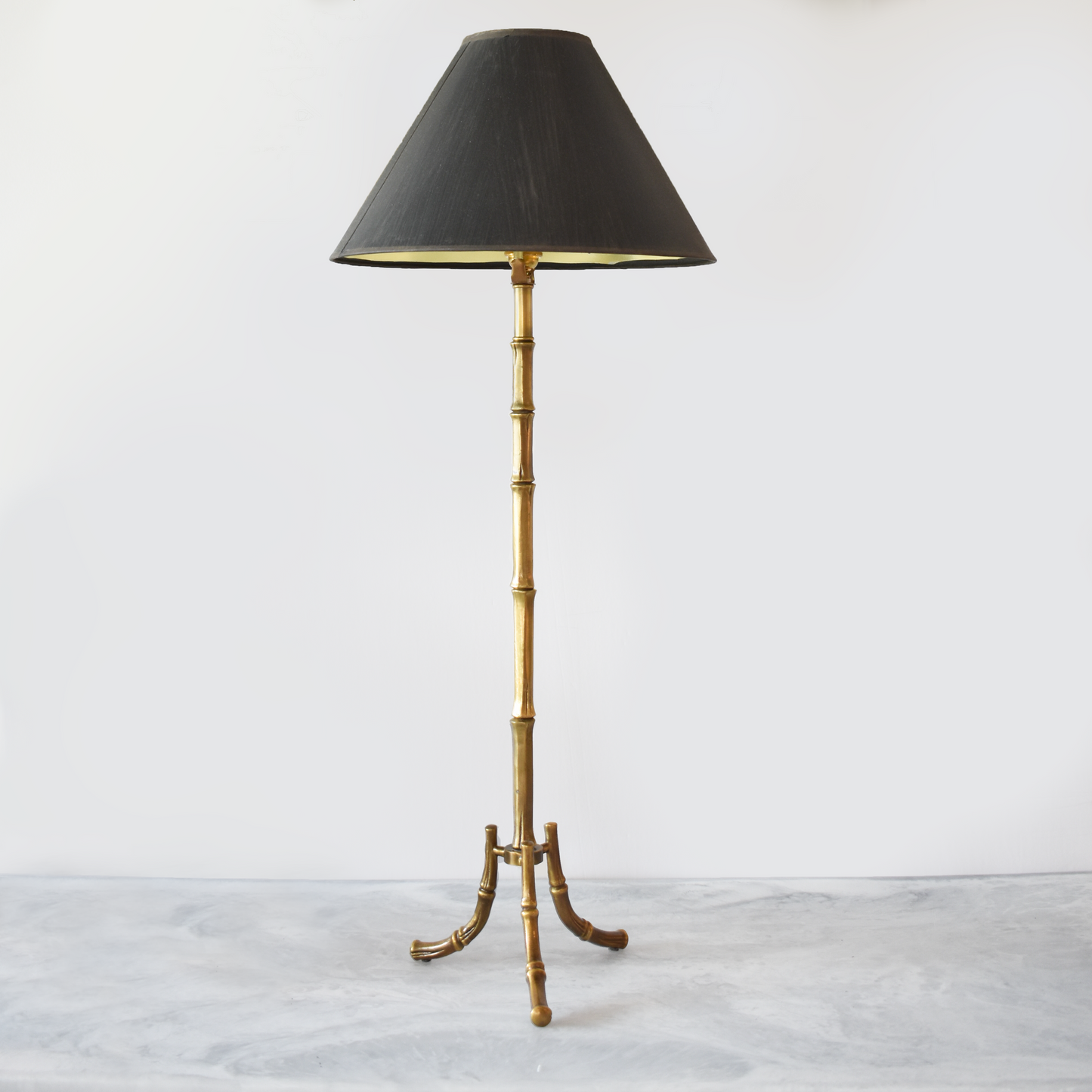 Vintage Brass Bamboo Lamp Anyon Design and Atelier