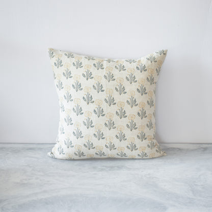 Zoya Sage Green Linen Pillow - 18"