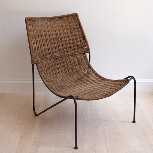 Vintage Rattan Lounge Chair