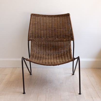Vintage Rattan Lounge Chair