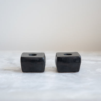 Iron Candle Holder Pair