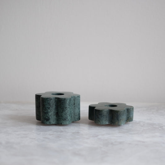 Bud Candle Set in Emerald
