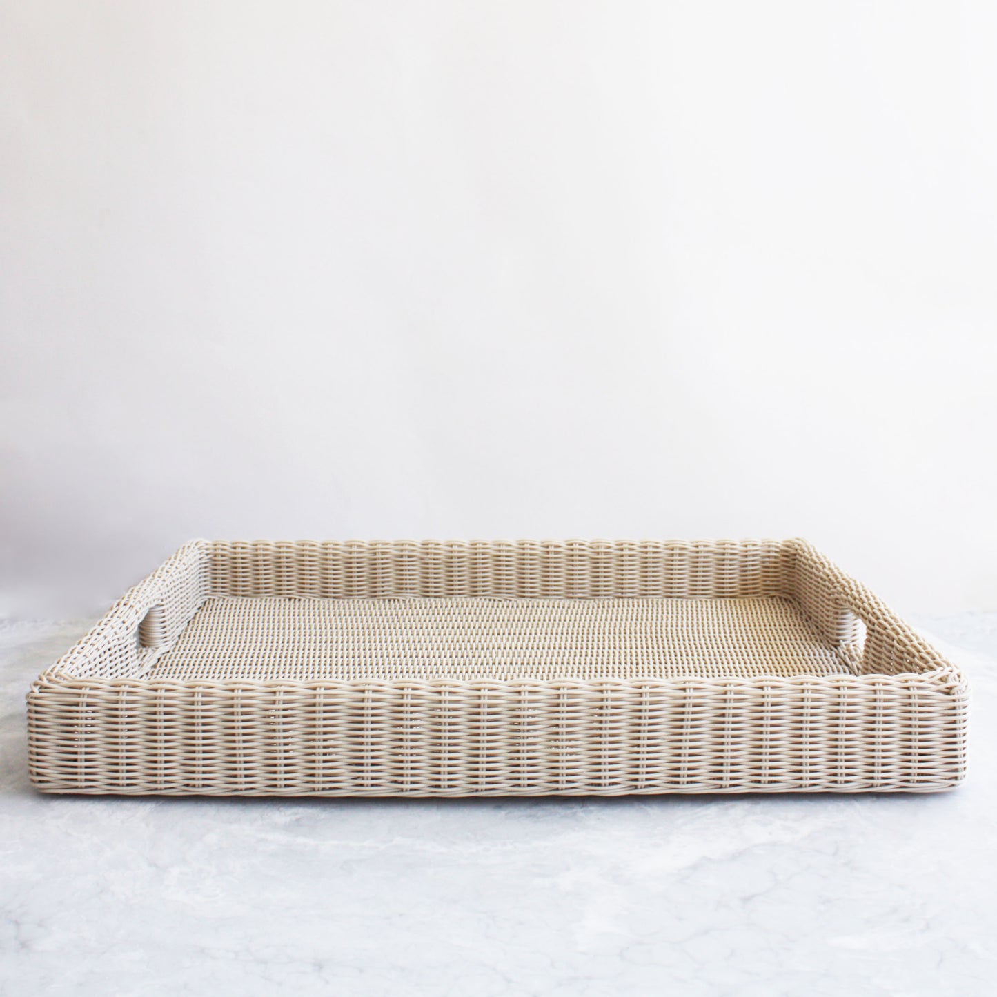 Faux Wicker Trays