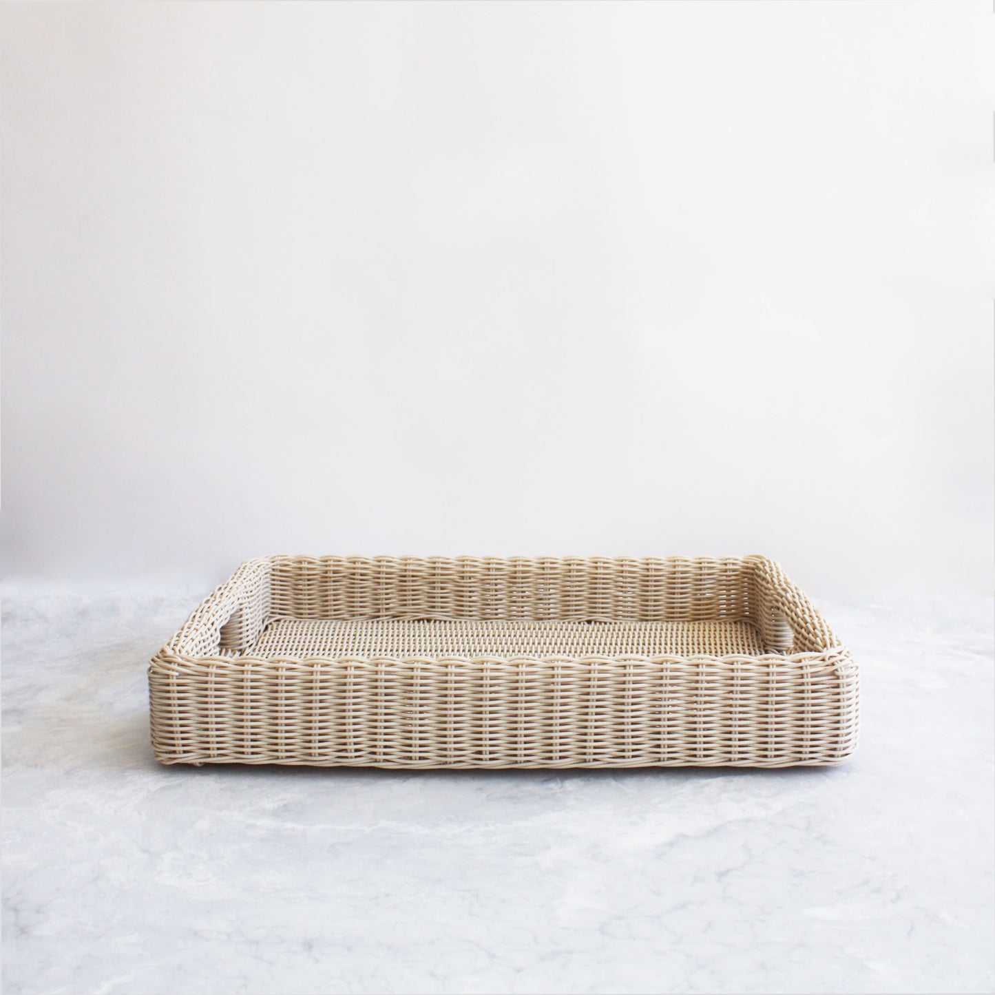 Faux Wicker Trays