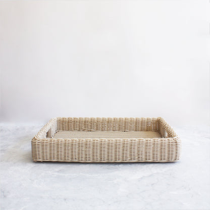 Faux Wicker Trays