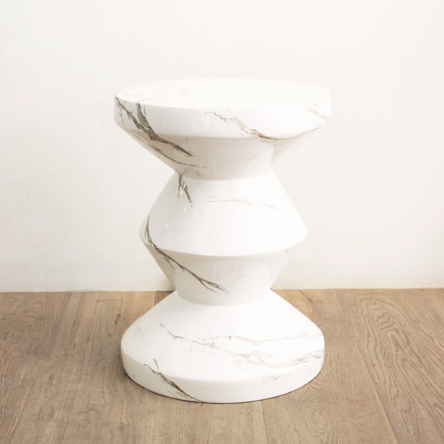 Marbleized Resin Stool