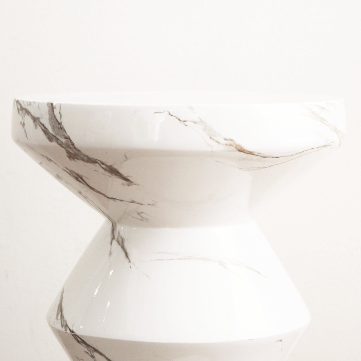 Marbleized Resin Stool