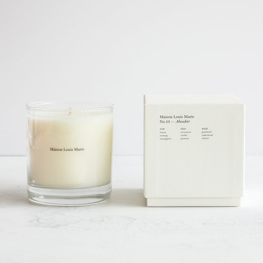 No. 10 Aboukir Soy Blend With Cotton Wick Candle By Mason Louise Marie Available At Home Decor Stores In San Francisco
