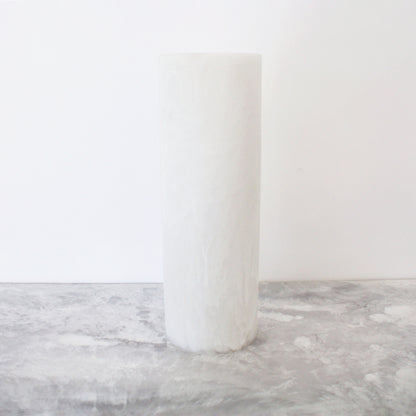 Whistler Round Vase - White Marble