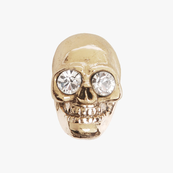 Gold Skull Head Knick Knack,Skull Statue For House&Office