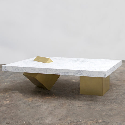 Coexist Marble & Brass Coffee Table