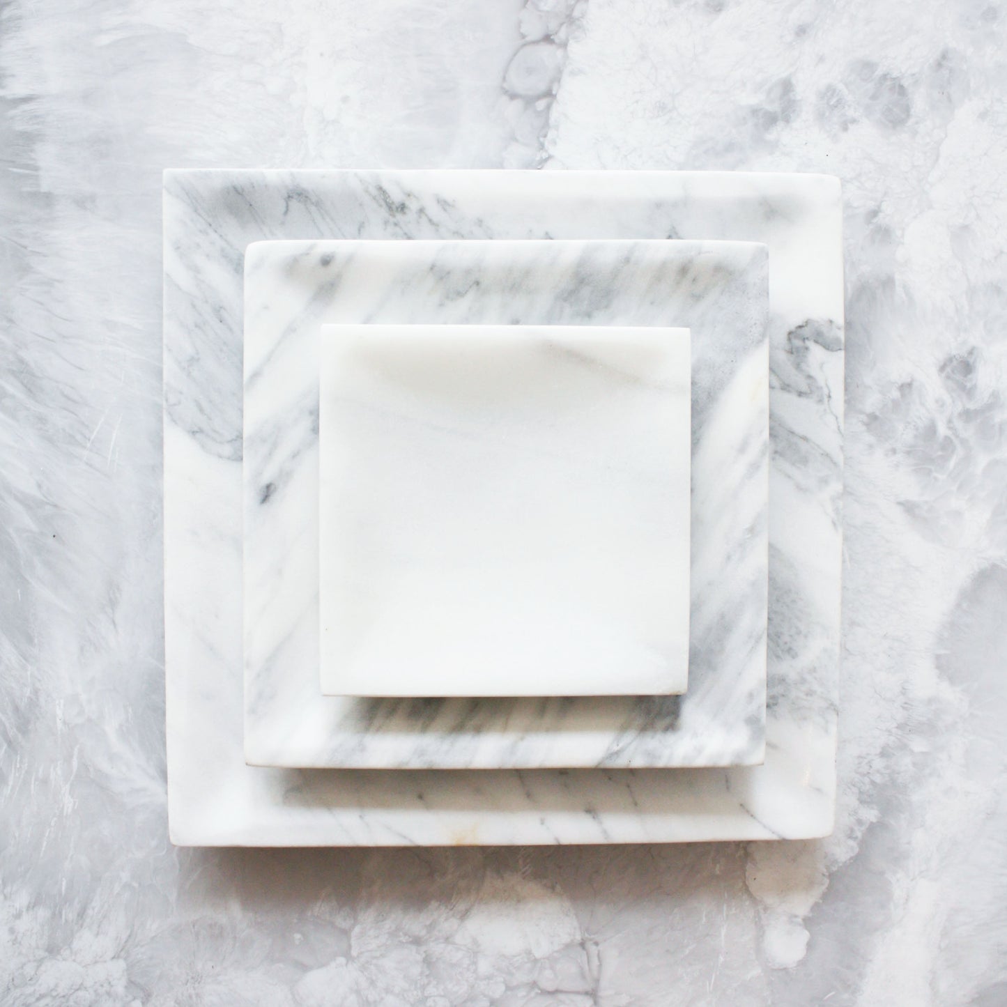 Marble Square Trays