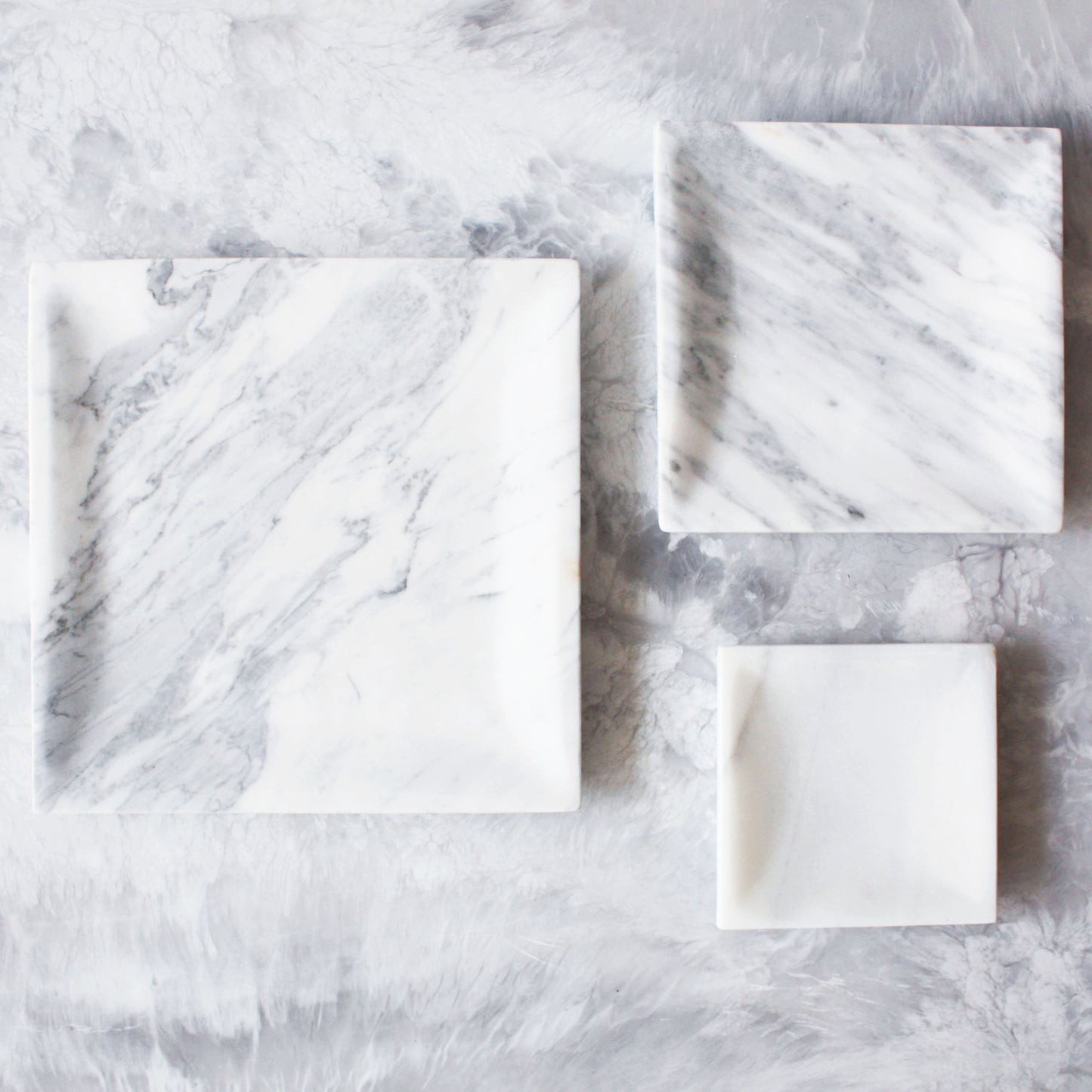 Marble Square Trays