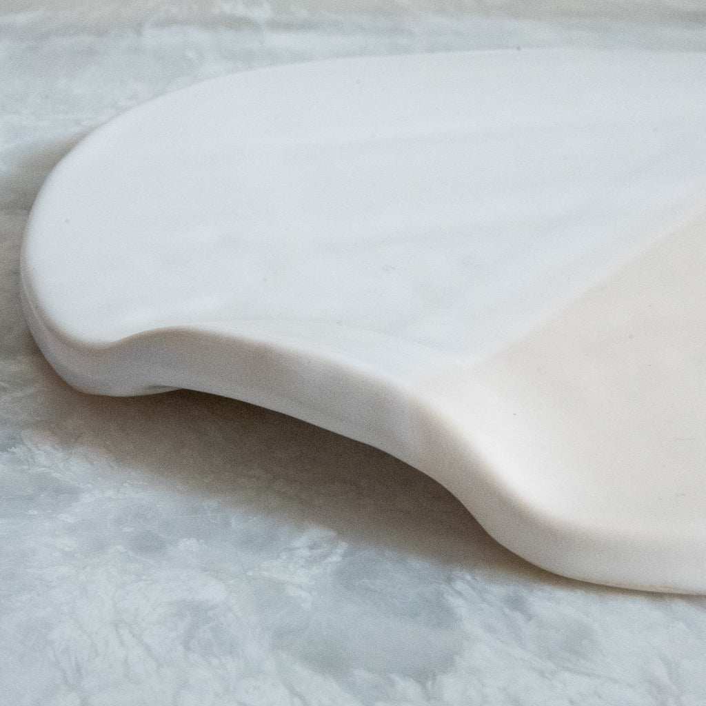 Presentation Plate - Gloss White & Matte White Duo