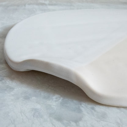Presentation Plate - Gloss White & Matte White Duo