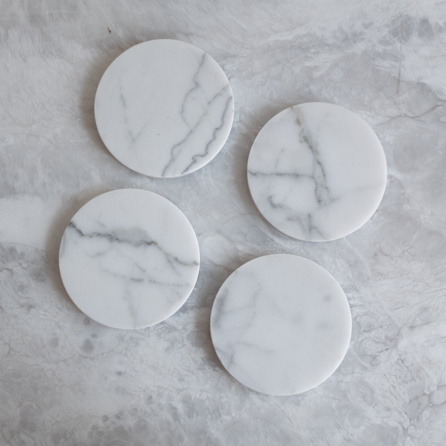 Round Coaster Set in Cloud