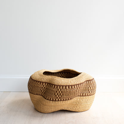 Pebble Basket - Natural & Brown