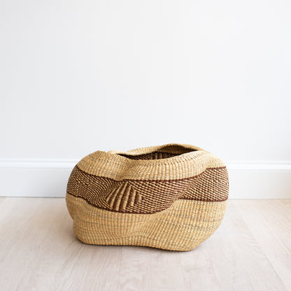 Pebble Basket - Natural & Brown