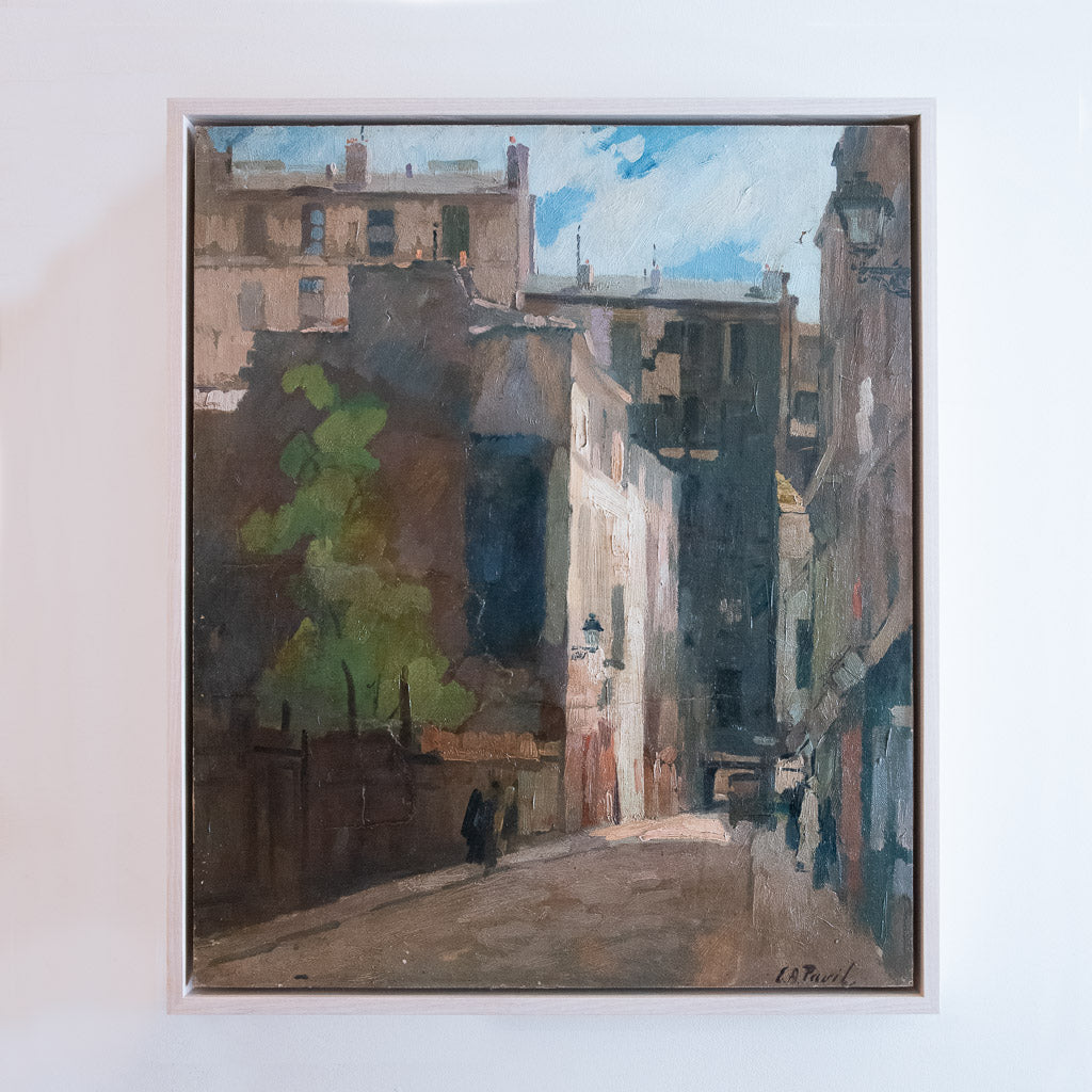Street Scene with Figures by Elie Anatole Pavil