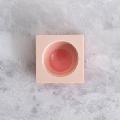 Tri-Colored Ring Dish in Peach