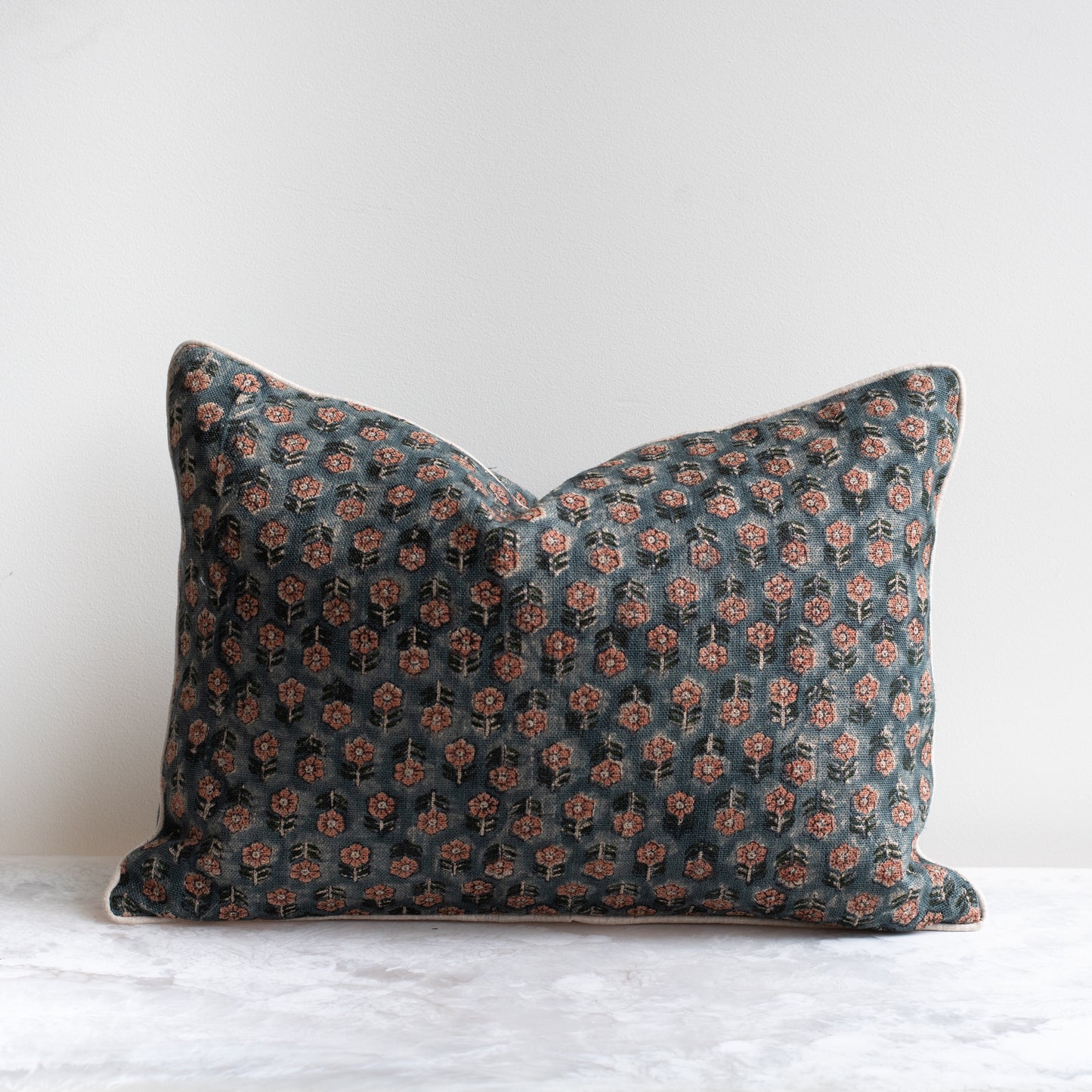 Tulsi Pillow in Teal Coral